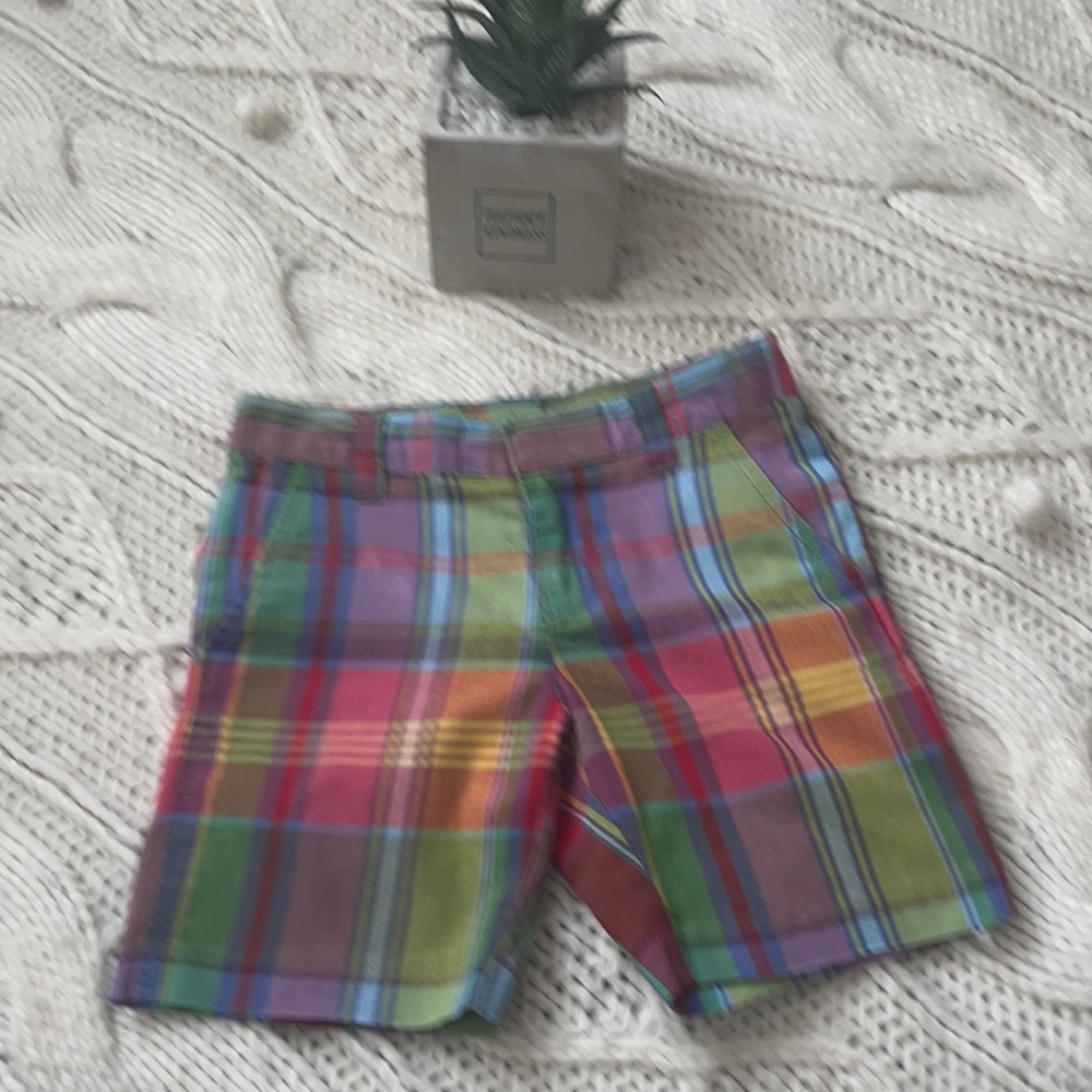 Ralph Lauren Girls Plaid cotton Shorts.